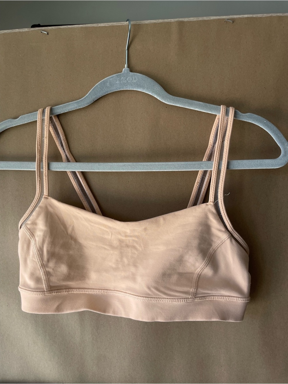 lululemon athletica light orange double-strap bralette